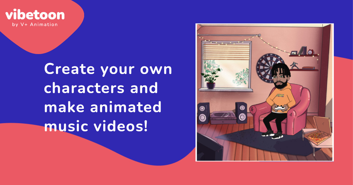 Vibetoon - create animated music videos online